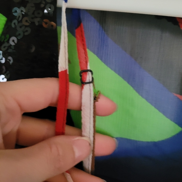 NWT Cache Sz M Sequin Geometric Printed Chiffon Silk Dress With Black Slip - Picture 8 of 10